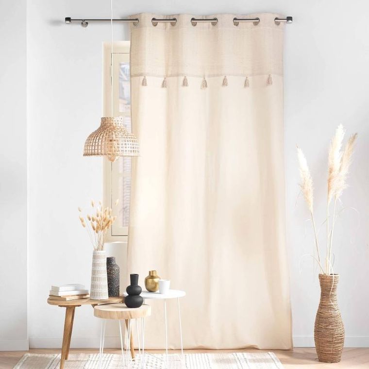 Douceur d'intérieur, zasłona boho, Izigold, z chwostami, 140-240 cm