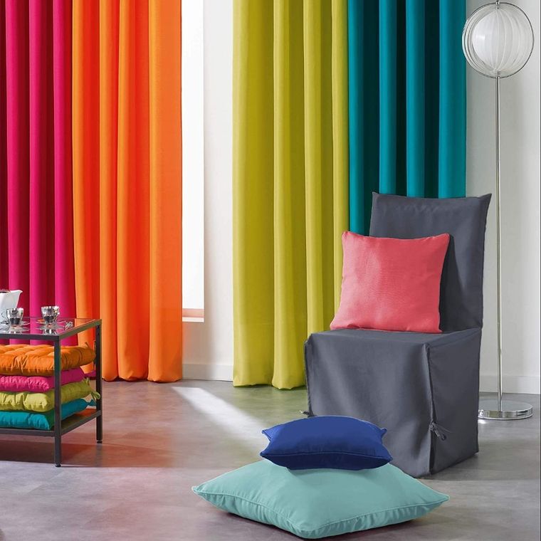 Douceur d'intérieur, zasłona na przelotkach, Essent, biel, 140-280 cm, taupe