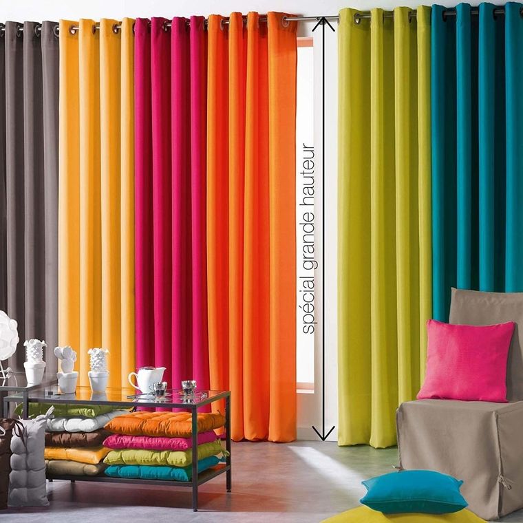 Douceur d'intérieur, zasłona na szelkach, 140-260 cm, Essent, biel, biała