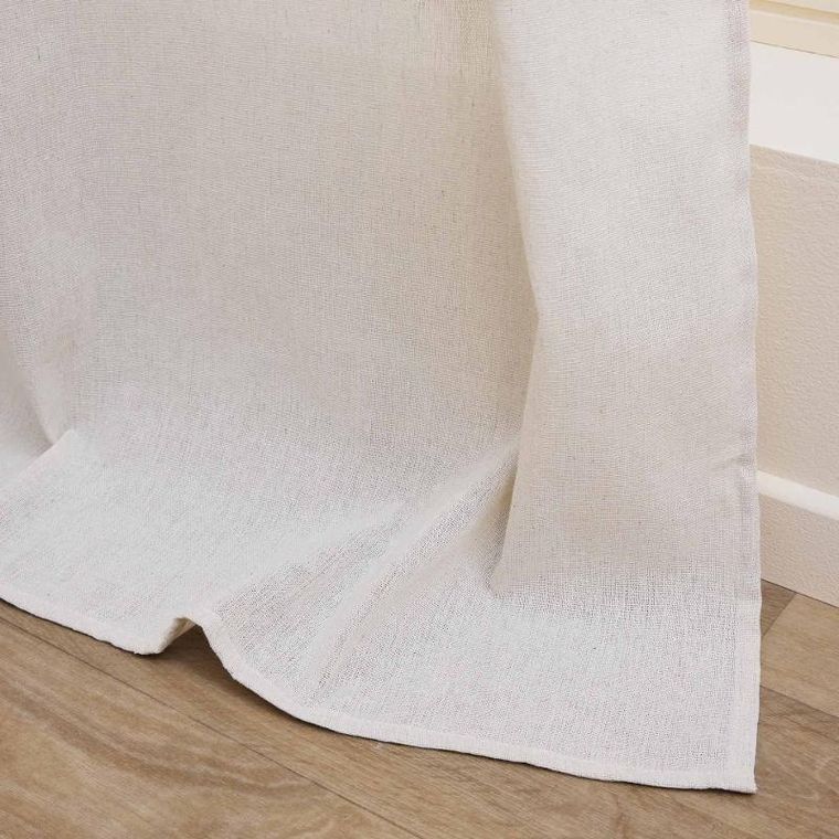 Douceur d'intérieur, zasłona okienna z jutowym dekorem, 140-240 cm, Lacia