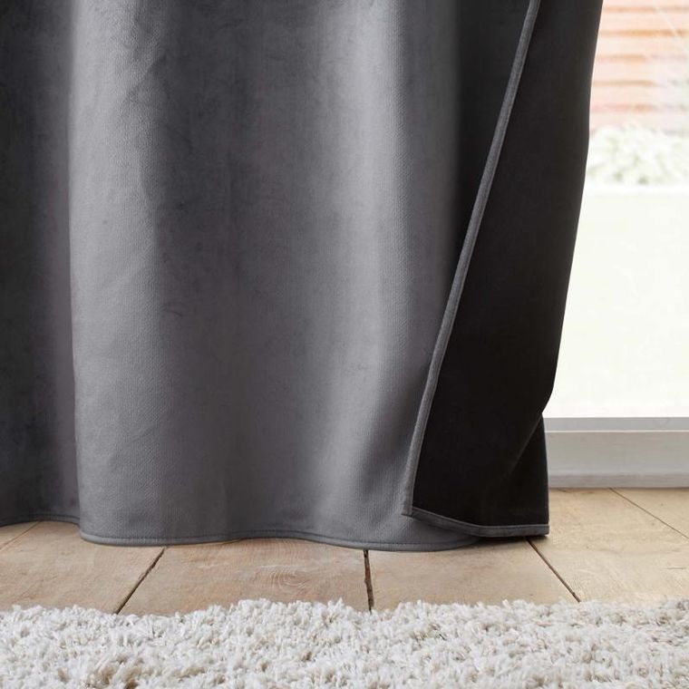 Douceur d'intérieur, zasłona termiczna na przelotkach, velvet, warstwa podwójnego polaru z mikrofibry, 140-260 cm