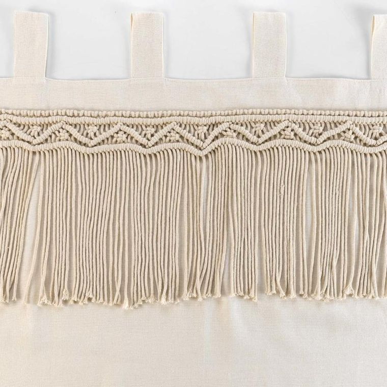 Douceur d'intérieur, zasłona z motywem makramy, Samya, 140-240 cm