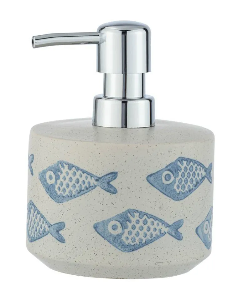 Dozownik na mydło, ceramiczny, aquamarin