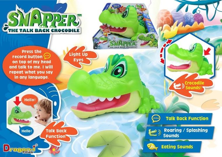 Dragon I, krokodyl, interaktywna zabawka