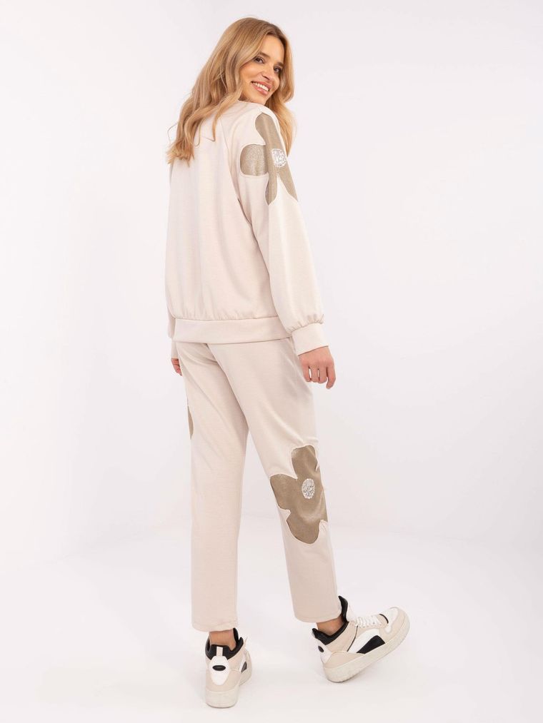 Dres damski, beżowy, Italy Moda