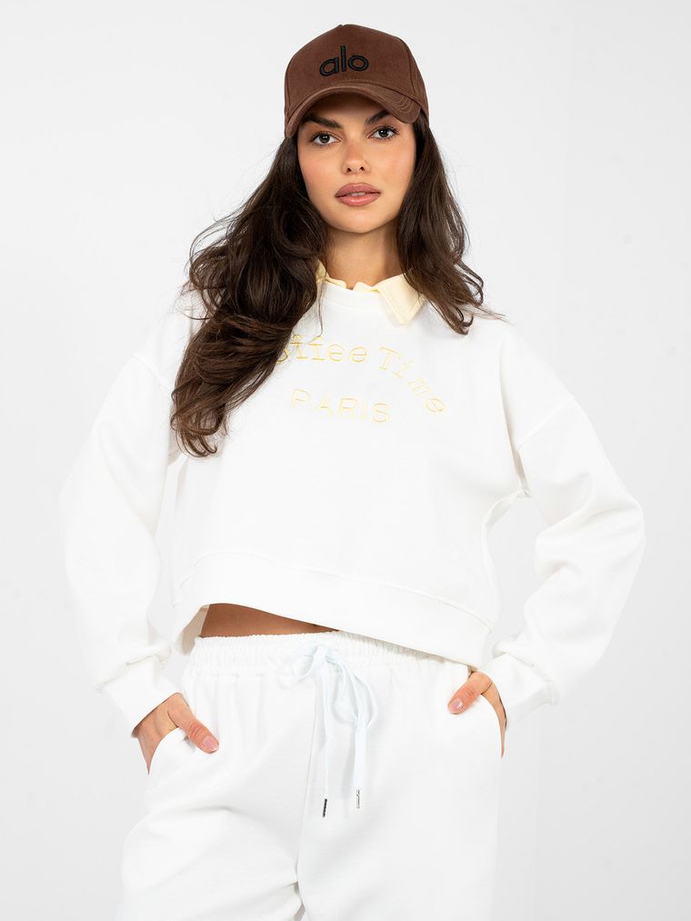 Dres damski, ecru, Italy Moda