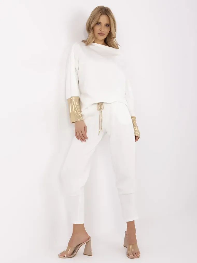 Dres damski, ecru, Italy Moda