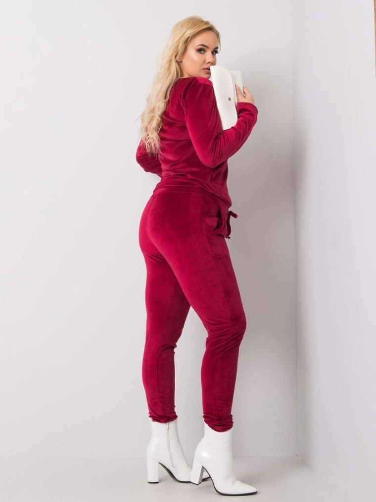 Dres damski, plus size, bordowy, Relevance