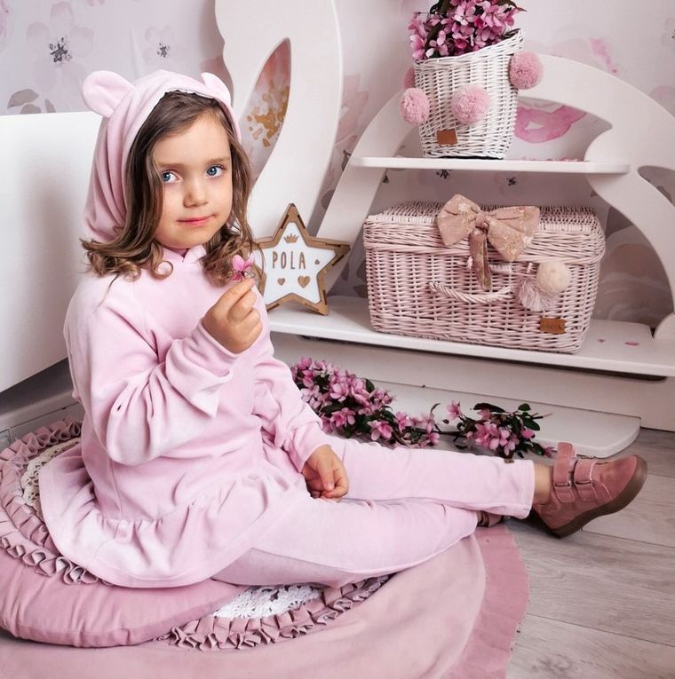 Dres dziewczęcy, różowy, Nicol