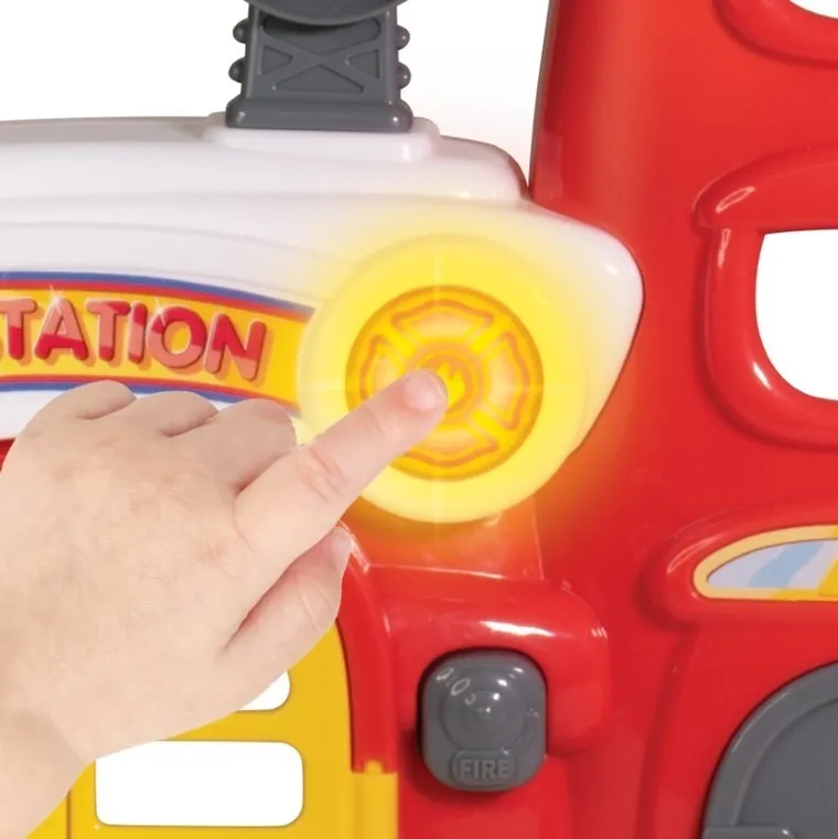 Dumel Discovery, Ekipa strażacka, interaktywny garaż strażacki, zestaw z pojazdem i figurkami