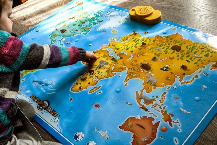 Dumel Discovery, Interaktywna mapa zwierząt świata, zabawka edukacyjna