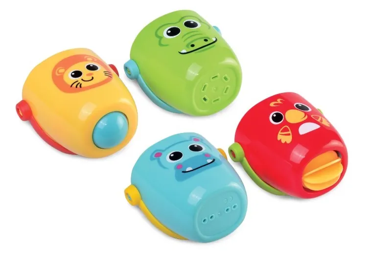 Dumel Discovery, Wiaderka zwierzątka, zabawka kąpielowa, 4 szt.