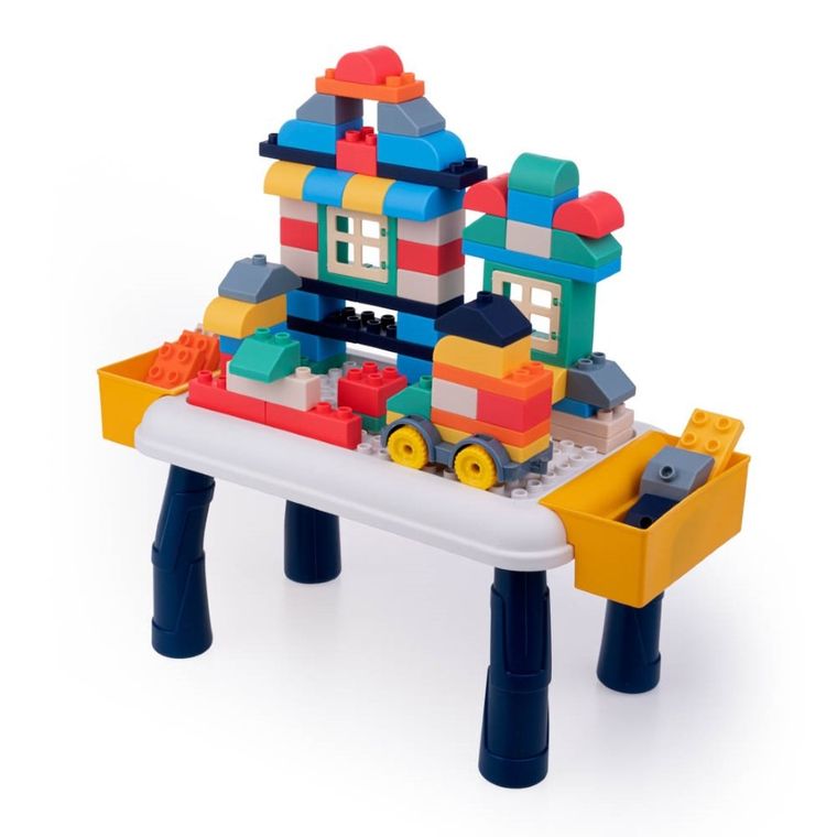 Dumel, Dumi Blocks, stół z klockami, 80 elementów