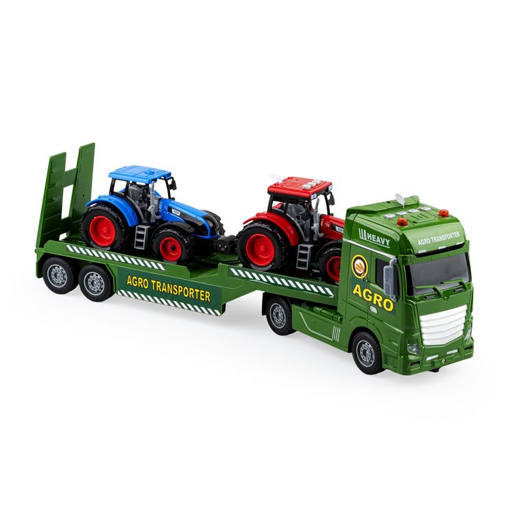 Dumel, Flora miejska, Transport rolniczy, tir laweta z traktorami, 2 szt.