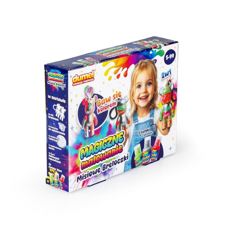 Dumel, Magiczne Malowanie, Misiowe breloczki, zestaw kreatywny