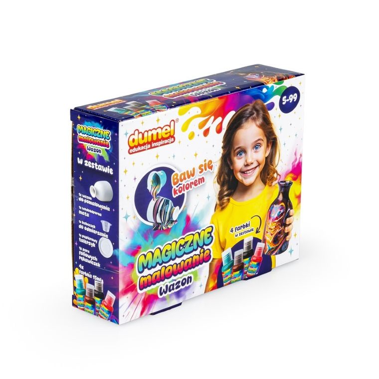 Dumel, Magiczne Malowanie, Wazon, zestaw kreatywny
