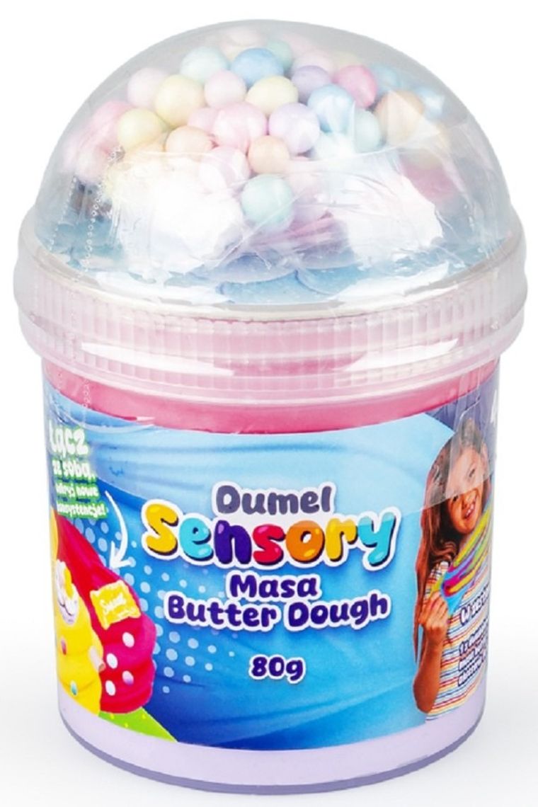 Dumel, Sensory Butter Dough, masa plastyczna w kubeczku, 80g, 1 szt.