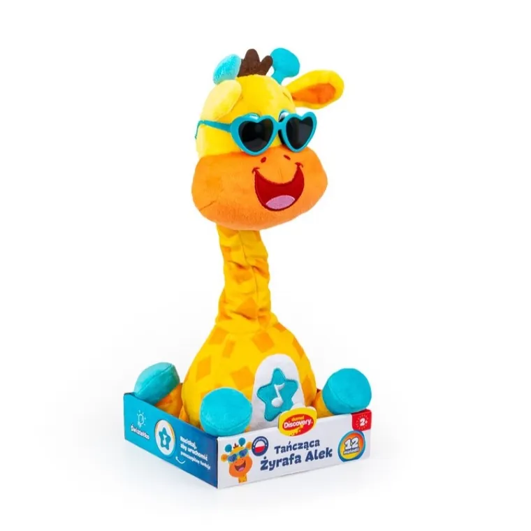 Dumel, Tańcząca żyrafa Alek, zabawka interaktywna, żółta