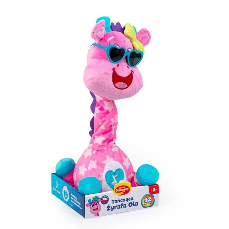 Dumel, Tańcząca żyrafa Ola, zabawka interaktywna, różowa