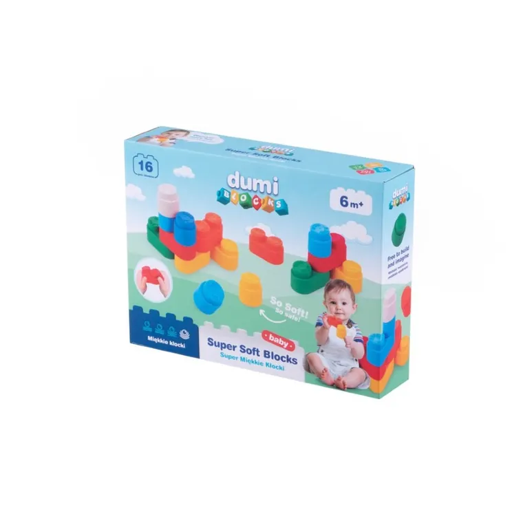 DumiBlocks, Super Miękkie Klocki, 16 szt.
