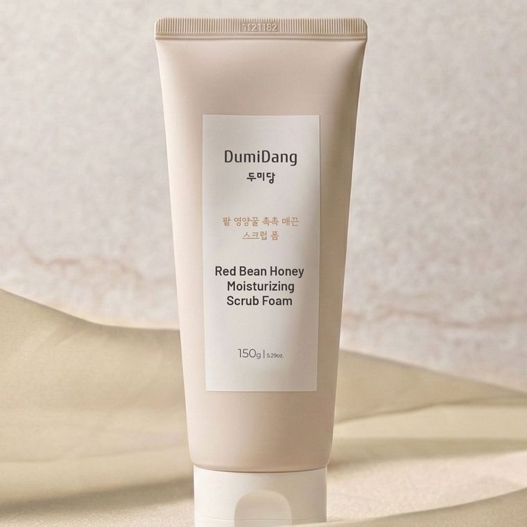 Dumidang, Red Bean Honey Moisturizing, peeling-pianka nawilżająco-rozświetlający do ciała, 150 g