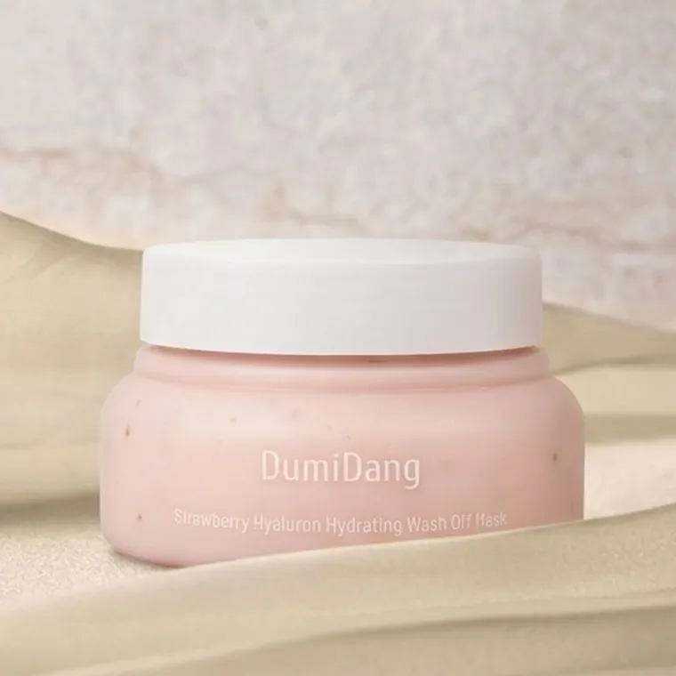 Dumidang, Strawberry Hyaluron Hydrating, zmywalna maska do twarzy nawilżająco-rozświetlająca, wash-off, 140 g