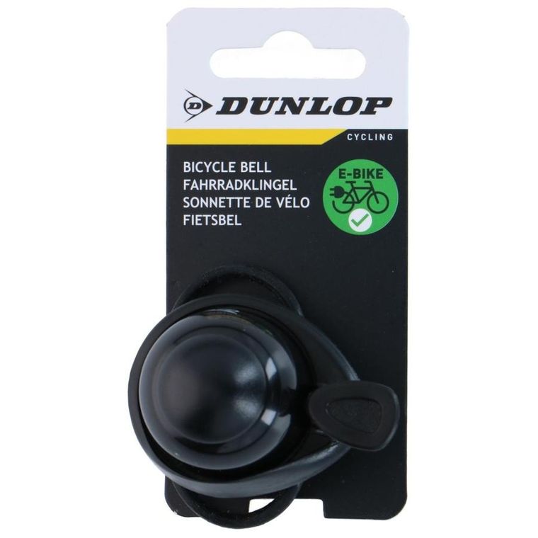 Dunlop, dzwonek rowerowy, klasyczny, czarny, 4-5,8 cm