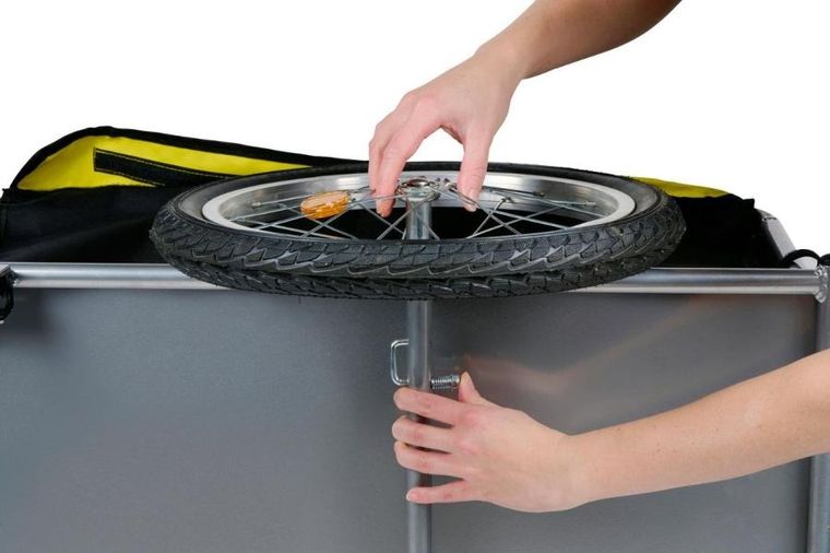 Dunlop, przyczepka rowerowa do 40kg, 70-65-30 cm