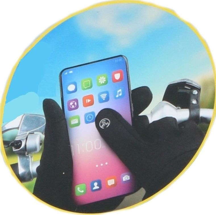 Dunlop, rękawiczki rowerowe ocieplane, touchscreen, senior, rozmiar M