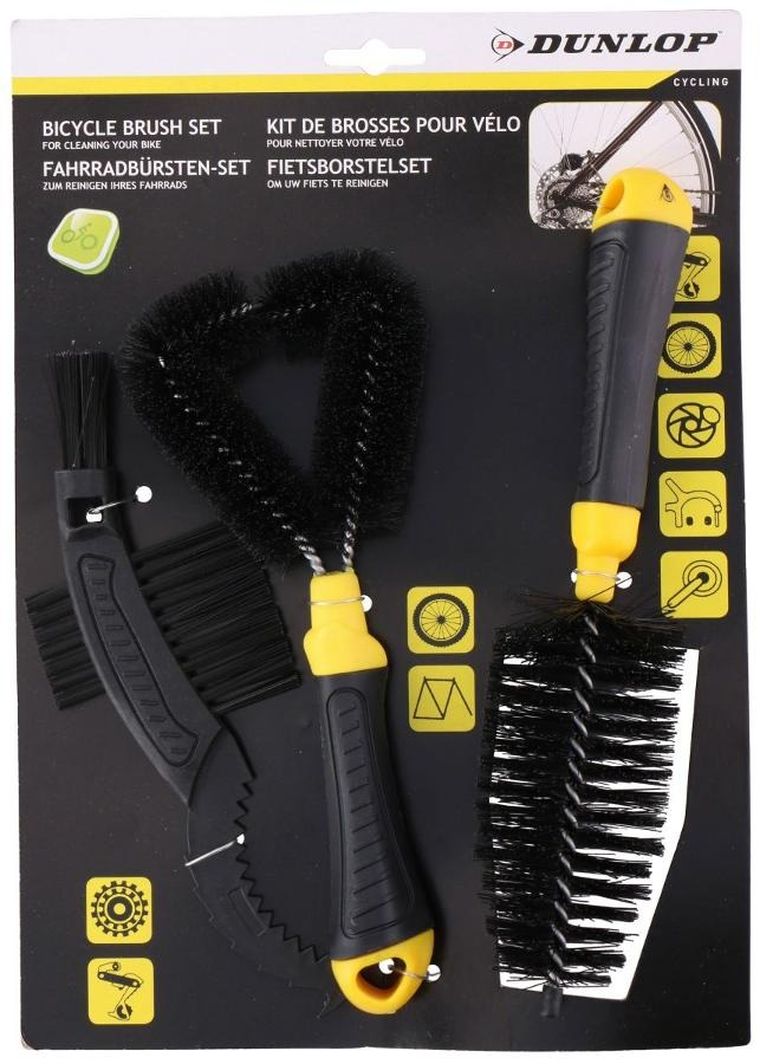 Dunlop, zestaw szczotek do czyszczenia roweru
