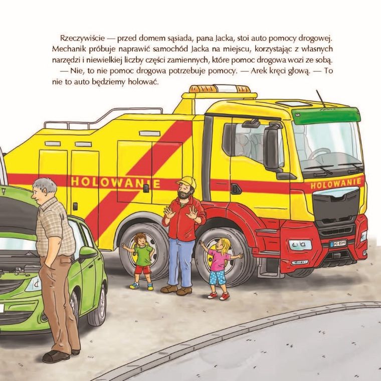 Duże pojazdy w mieście. Mądra mysz