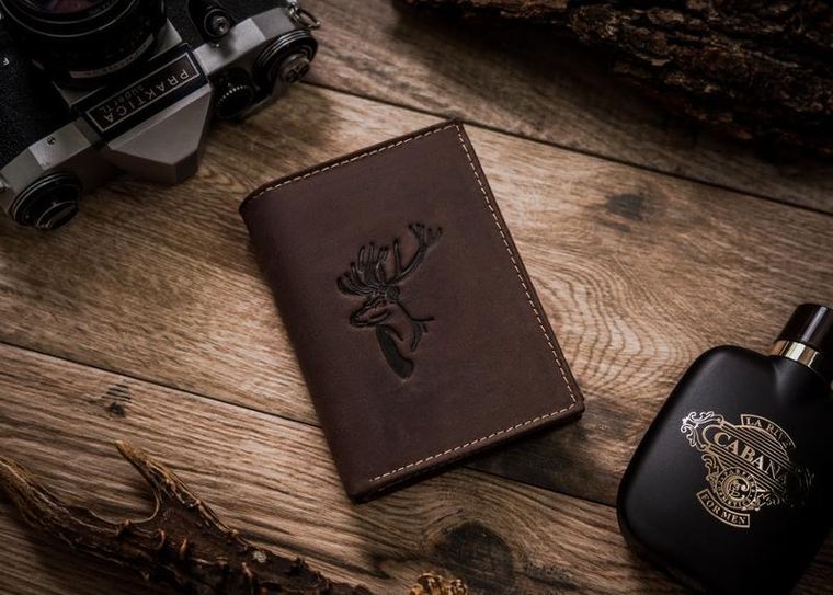 Duży, pionowy portfel męski ze skóry naturalnej, Always Wild