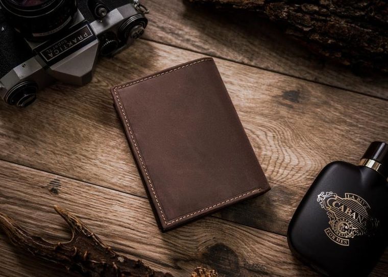 Duży, pionowy portfel męski ze skóry naturalnej, Always Wild