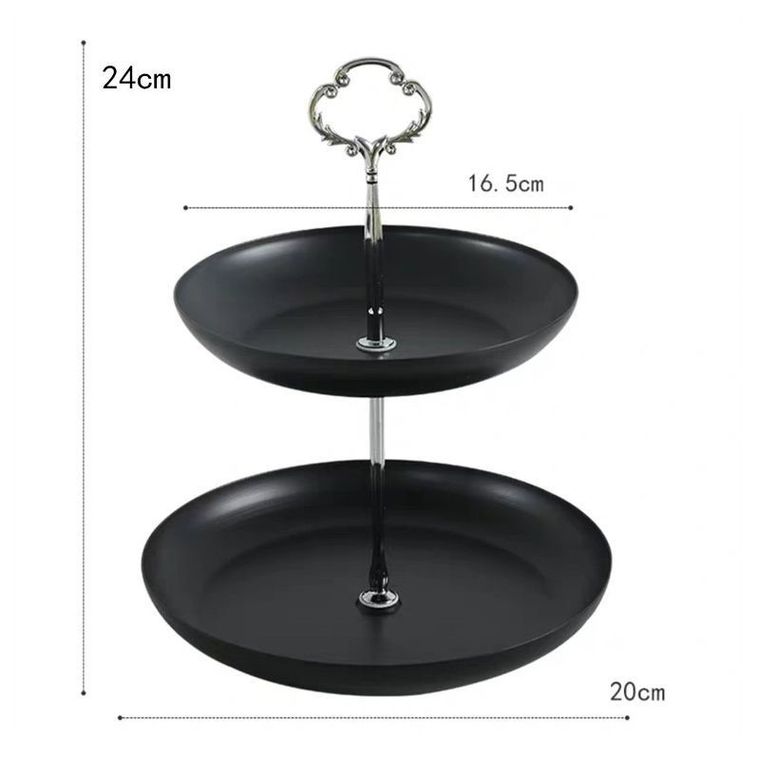 Dwupoziomowa patera, czarna