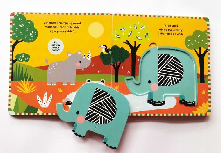 Dzikie zwierzęta. Akademia mądrego dziecka. Układam puzzle