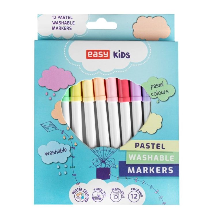 Easy, pisaki spieralne, 12 kolorów