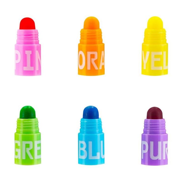 Easy, zakreślacze przekładane, 6 kolorów