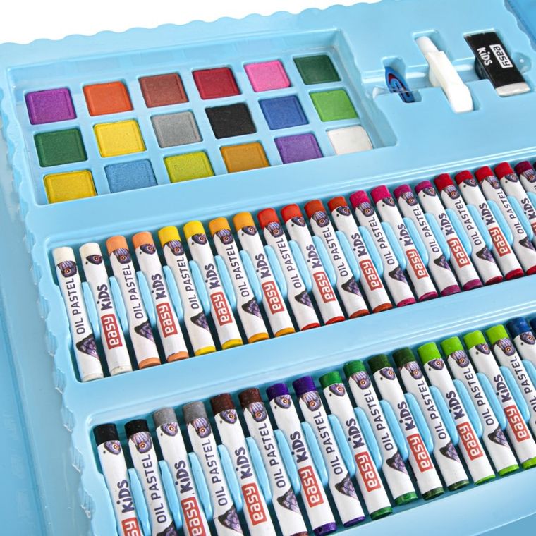 Easy, zestaw artystyczny, flamastry, kredki, farby, akcesoria, 208 elementów