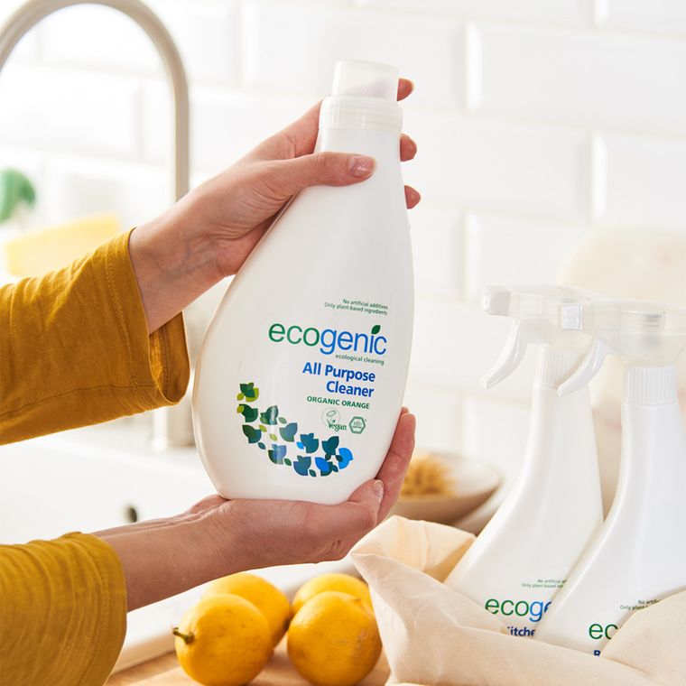 Ecogenic, uniwersalny płyn do czyszczenia różnych powierzchni, pomarańcza, 1000 ml