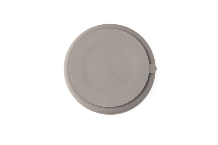 Ecorascals, silikonowy talerzyk, 2w1, silver