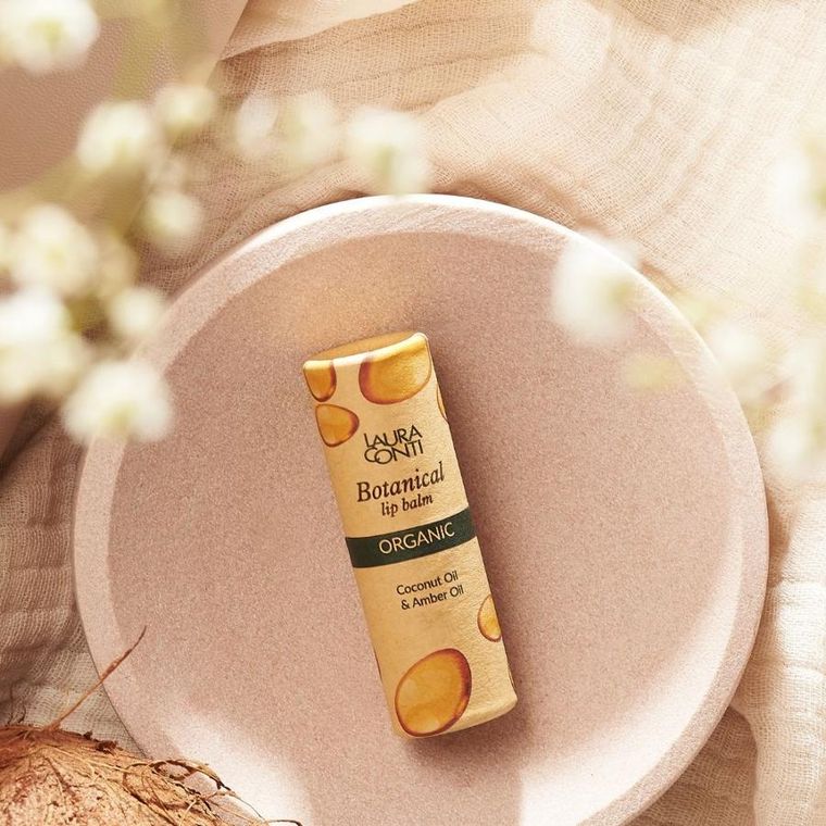 EcoSoft, Botanical Organic, Zero Waste, balsam do ust, Bursztyn, 7,2 ml