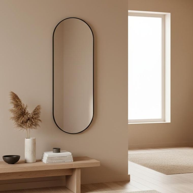 Edaxo, Alva, lustro dekoracyjne, wiszące, 80-30 cm