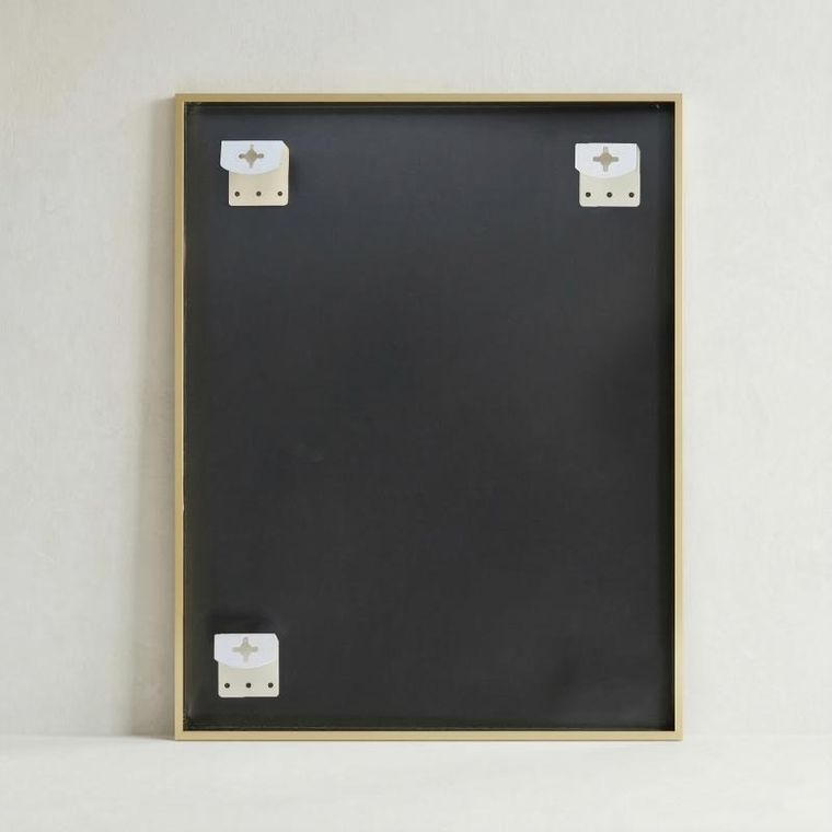 Edaxo, Skarp, lustro wiszące, prostokątne, 60-80 cm