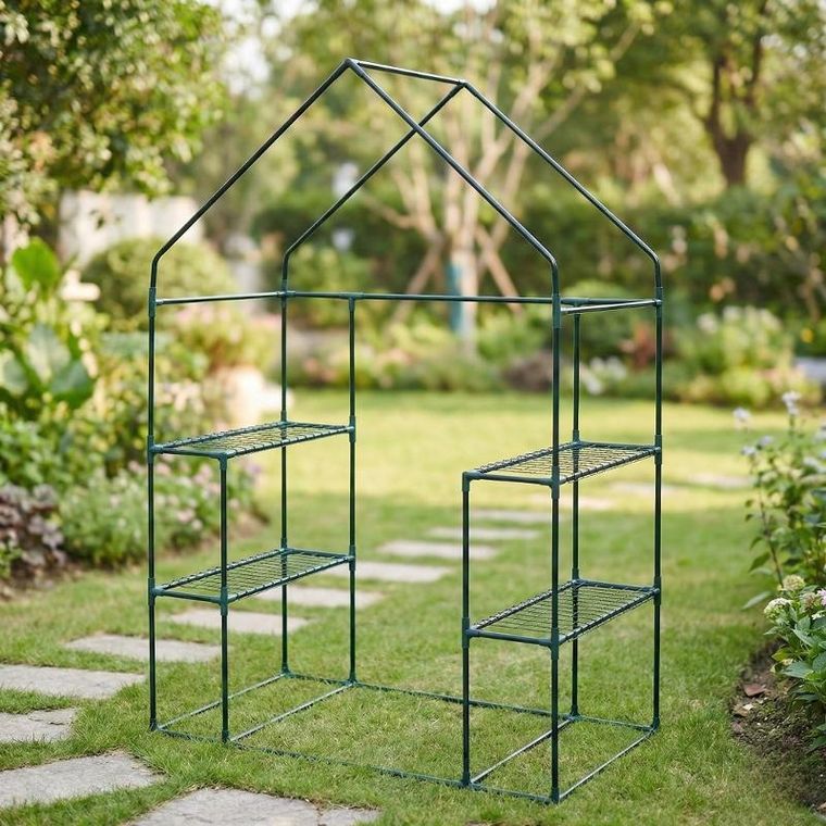 Edenia, Miva, mini szklarnia foliowa z półkami, 73-143-195 cm