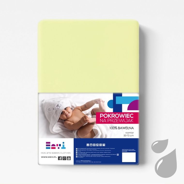 Eevi, pokrowiec na przewijak, bawełniany, jasny zielony
