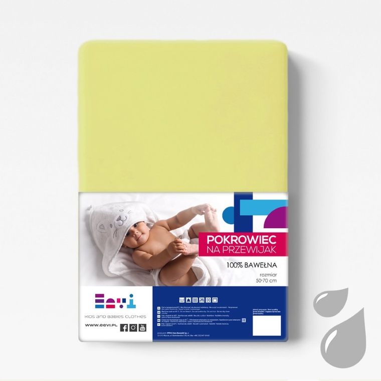 Eevi, pokrowiec na przewijak, bawełniany, zielony