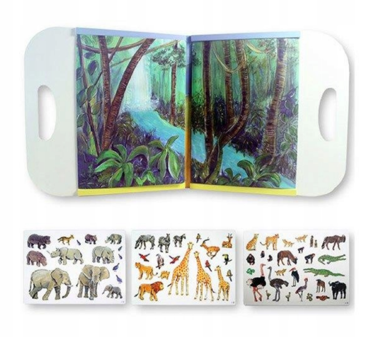 Egmont Toys, Dżungla, układanka, gra magnetyczna