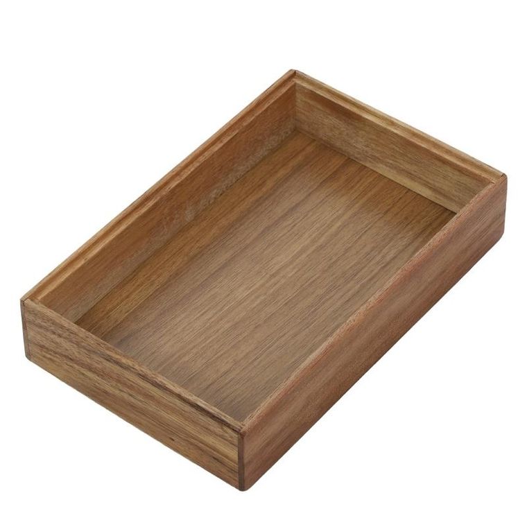 EH Excellent Houseware, Hedo, drewniany organizer na biurko do szuflady, 23,5-15-5 cm