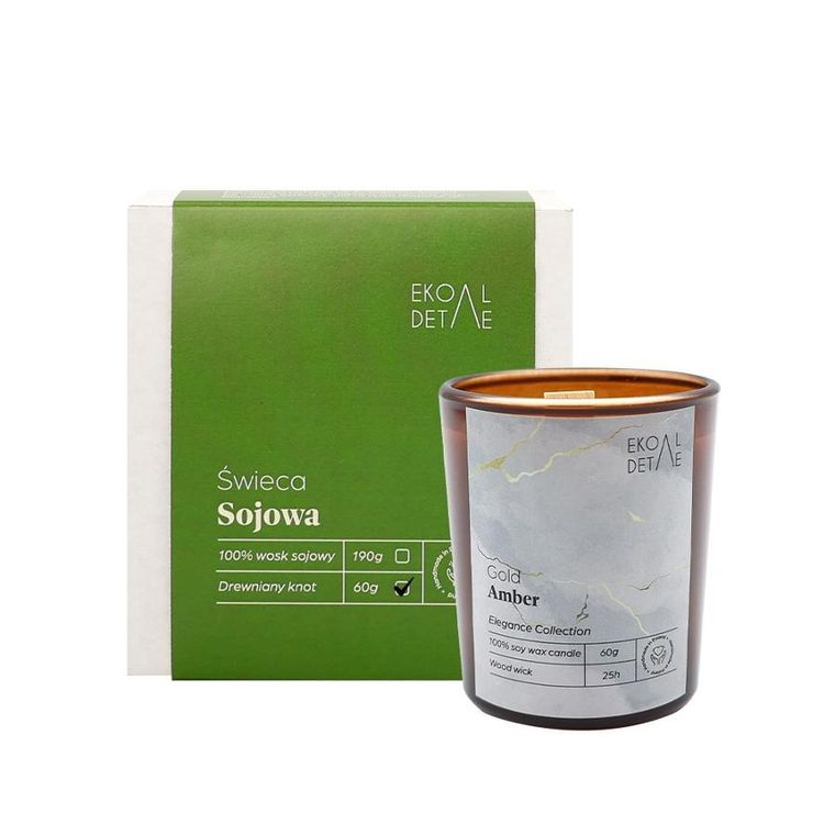 Ekodetale, Elegance, świeca sojowa w szkle, 60g