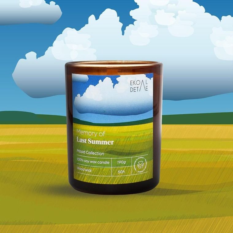 EkoDetale, Mood Stories, świeca sojowa w szkle, Memory of Last Summer, 190g